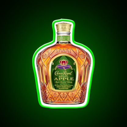 Crown Royal Apple Bottle Beer Bar Decor Led Neon Sign Rgb Color - LED neon sign view 8