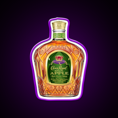 Crown Royal Apple Bottle Beer Bar Decor Led Neon Sign Rgb Color - LED neon sign view 9