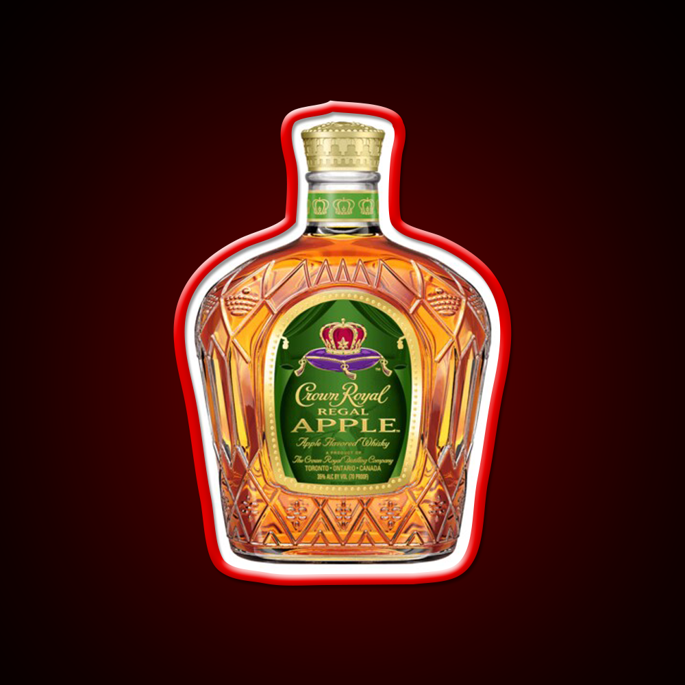 Crown Royal Apple Bottle Beer Bar Decor Led Neon Sign Rgb Color - LED neon sign view 10