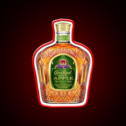 Crown Royal Apple Bottle Beer Bar Decor Led Neon Sign Rgb Color - LED neon sign view 10