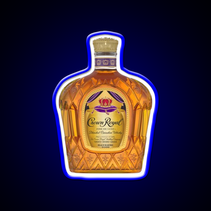 Crown Royal Bottle Beer Bar Decor Led Neon Sign Rgb Color - LED neon sign view 5