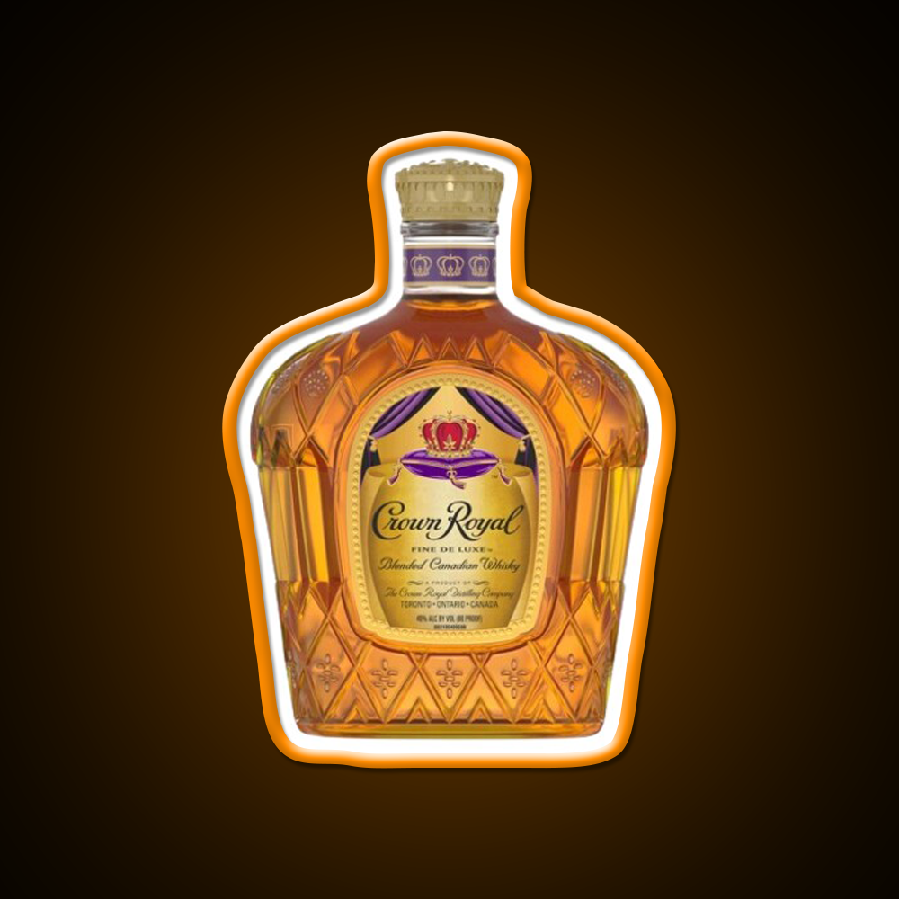 Crown Royal Bottle Beer Bar Decor Led Neon Sign Rgb Color - LED neon sign view 6