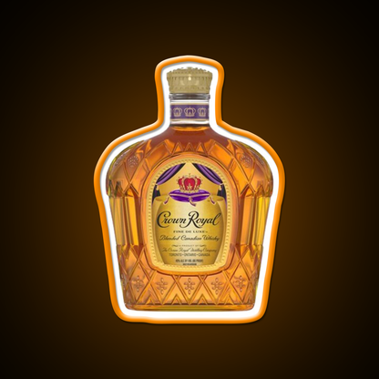 Crown Royal Bottle Beer Bar Decor Led Neon Sign Rgb Color - LED neon sign view 6