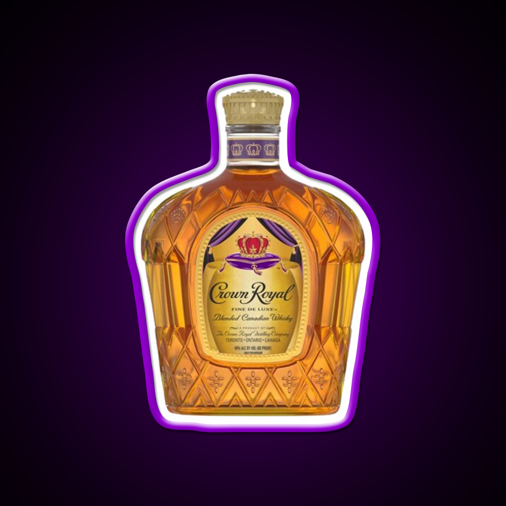 Crown Royal Bottle Beer Bar Decor Led Neon Sign Rgb Color - LED neon sign view 9