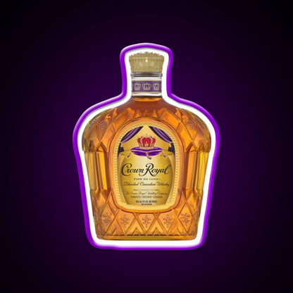 Crown Royal Bottle Beer Bar Decor Led Neon Sign Rgb Color - LED neon sign view 9