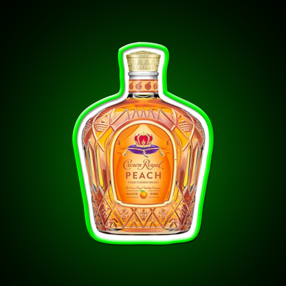 Crown Royal Peach Bottle Beer Bar Decor Led Neon Sign Rgb Color - LED neon sign view 8