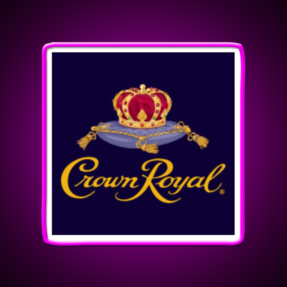 Crown Royal Whiskey Drink Bar Led Neon Sign Rgb Color