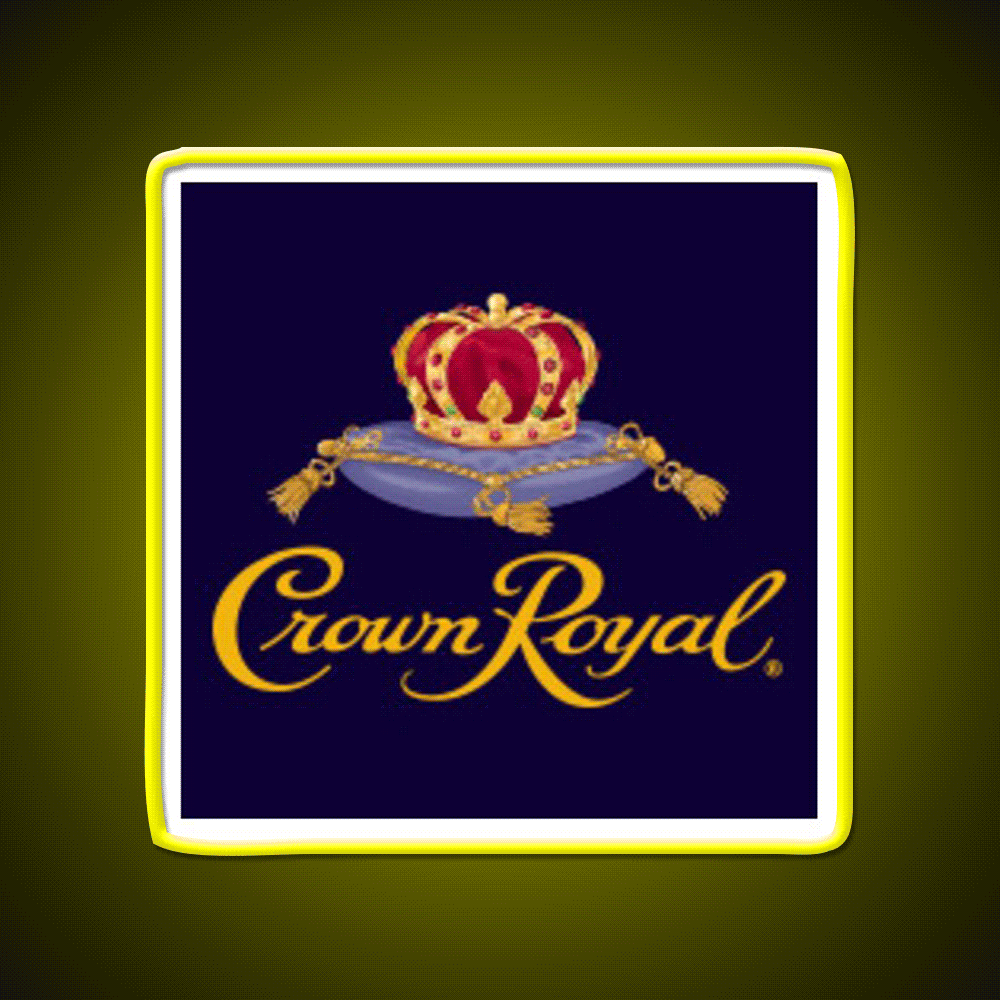 Crown Royal Whiskey Drink Bar Led Neon Sign Rgb Color