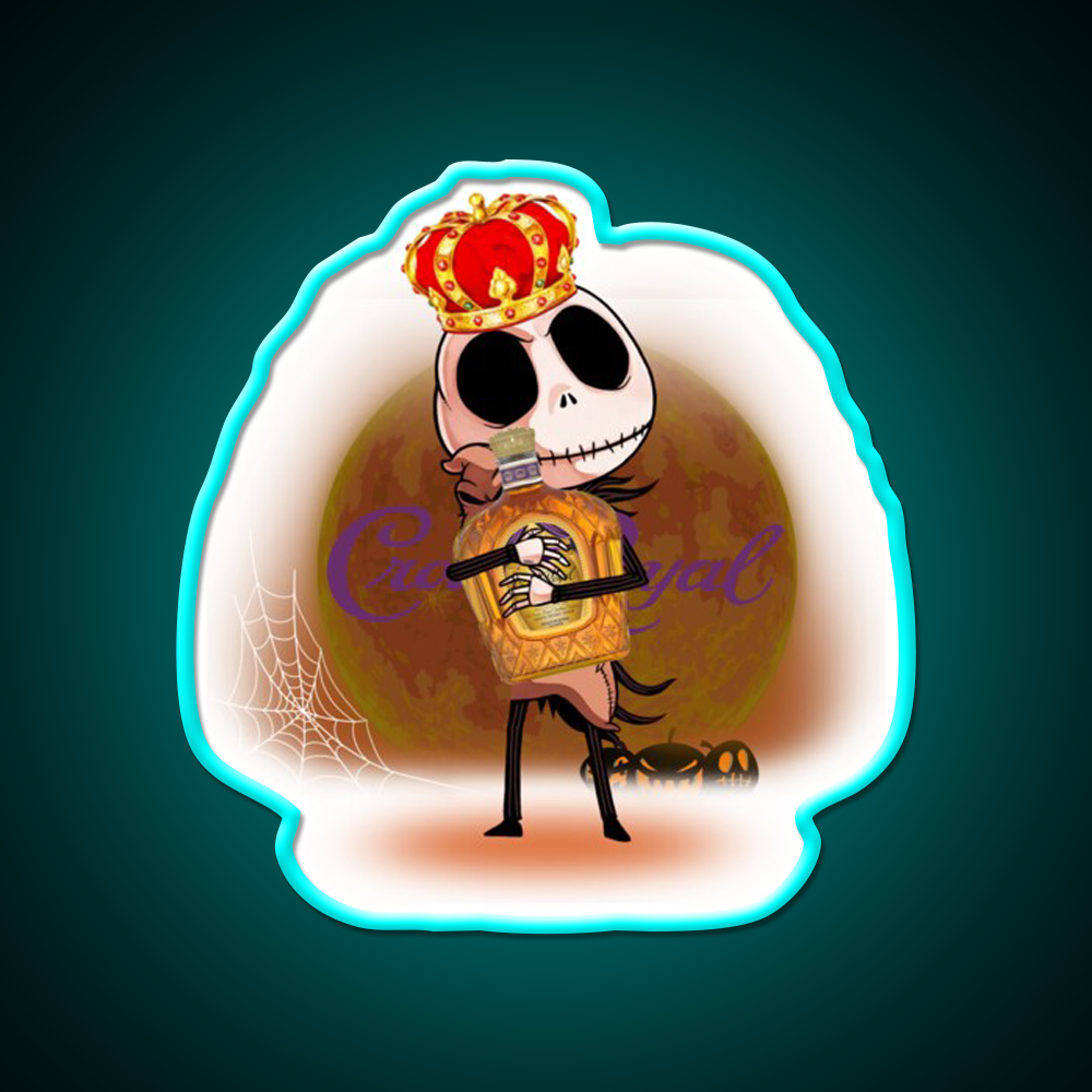 Crown Royal Whiskey Drink Bar Led Neon Sign Wall Art Rgb Color