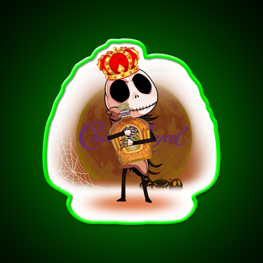 Crown Royal Whiskey Drink Bar Led Neon Sign Wall Art Rgb Color