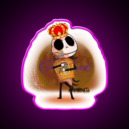 Crown Royal Whiskey Drink Bar Led Neon Sign Wall Art Rgb Color