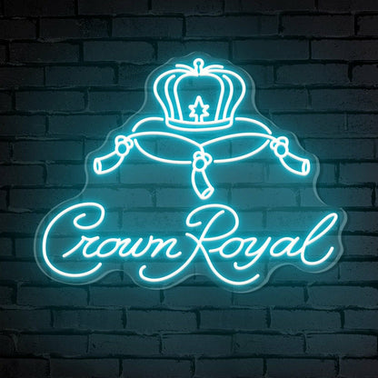 Crown Royal Words Crown Bar Neon Sign | Shineneon