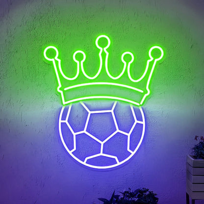 Crown Soccer Neon Light - Shineneon