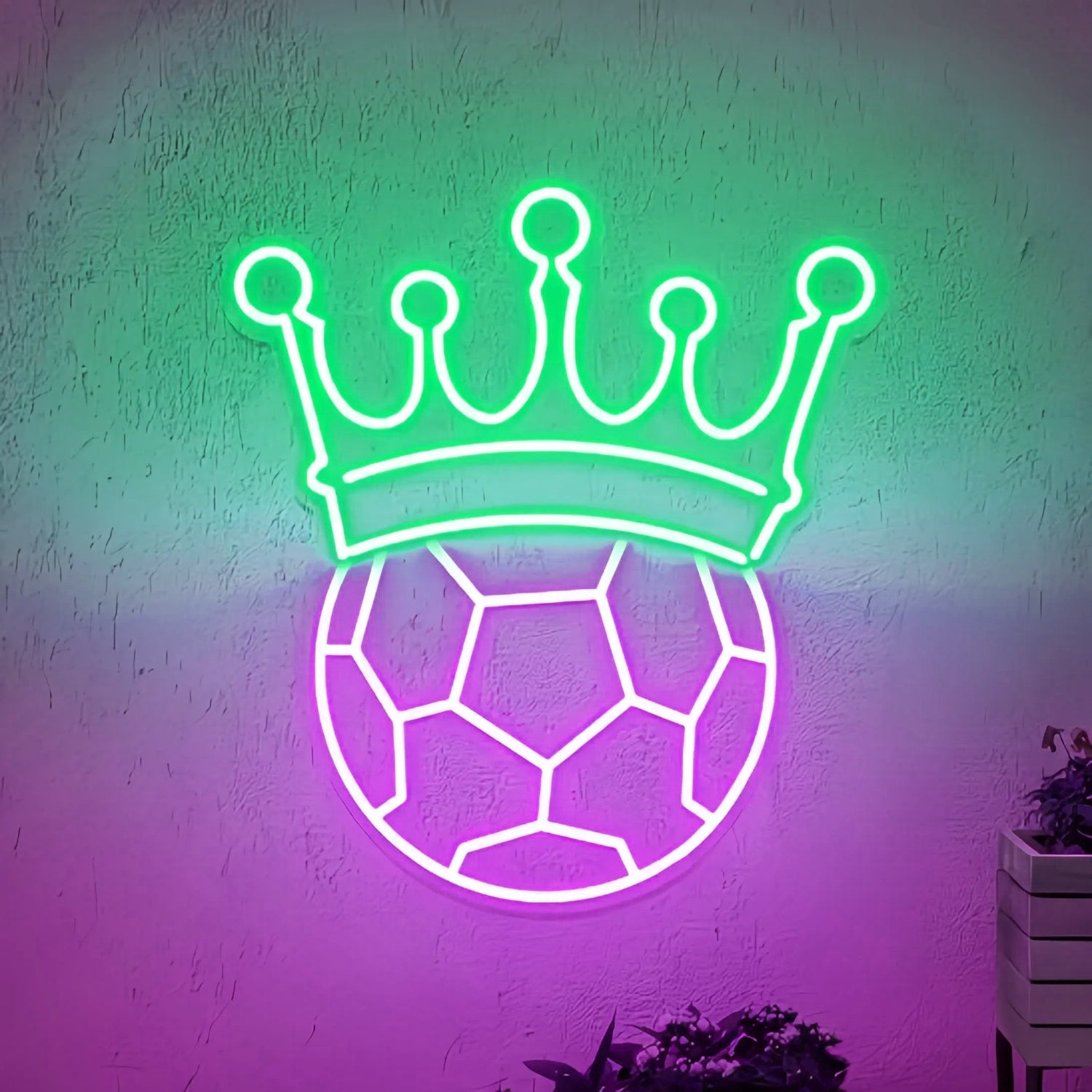 Crown Soccer Neon Light - Shineneon