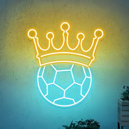 Crown Soccer Neon Light - Shineneon
