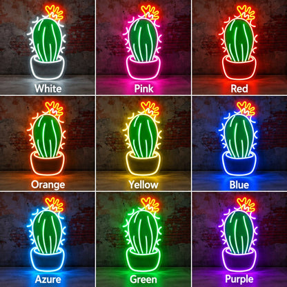 Crowned Cactus LED Neon Sign - Shineneon