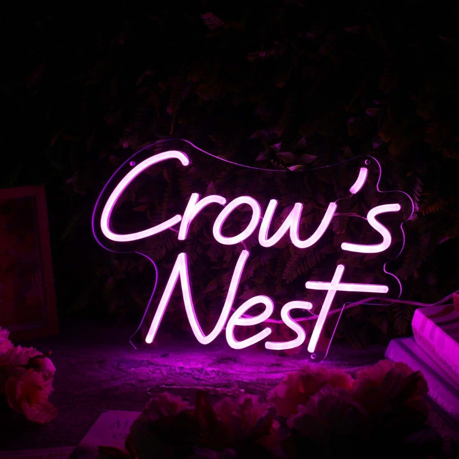 Crows Nest Purple Led Neon Sign - Shineneon