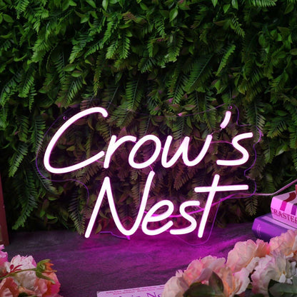Crows Nest Purple Led Neon Sign - Shineneon