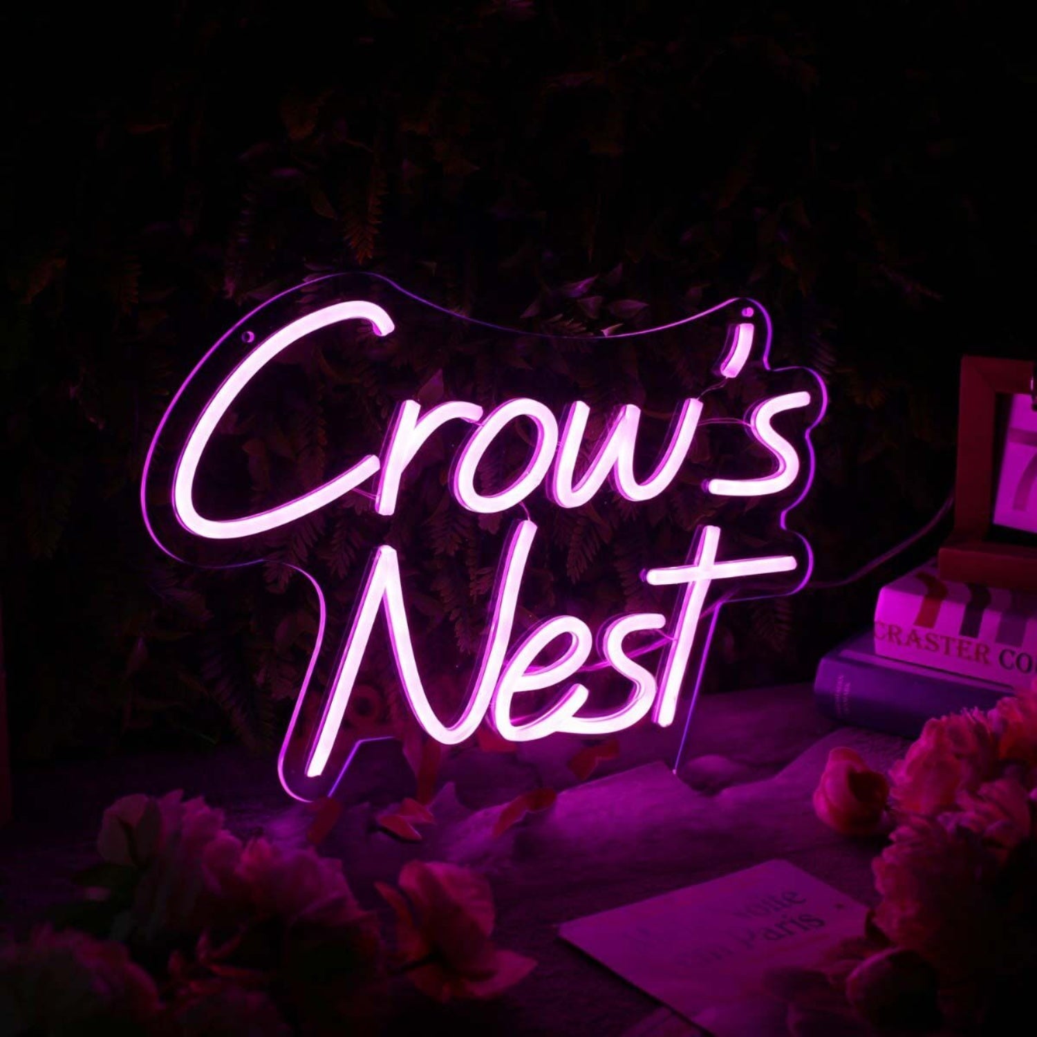 Crows Nest Purple Led Neon Sign - Shineneon