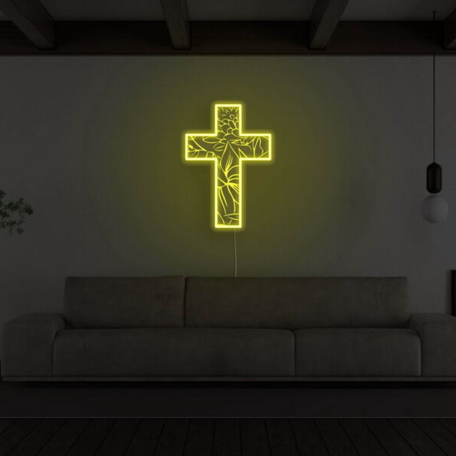 Crucifix Neon Sign For Religious And Spiritual Decor | Shineneon