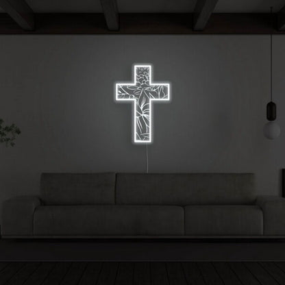 Crucifix Neon Sign For Religious And Spiritual Decor | Shineneon