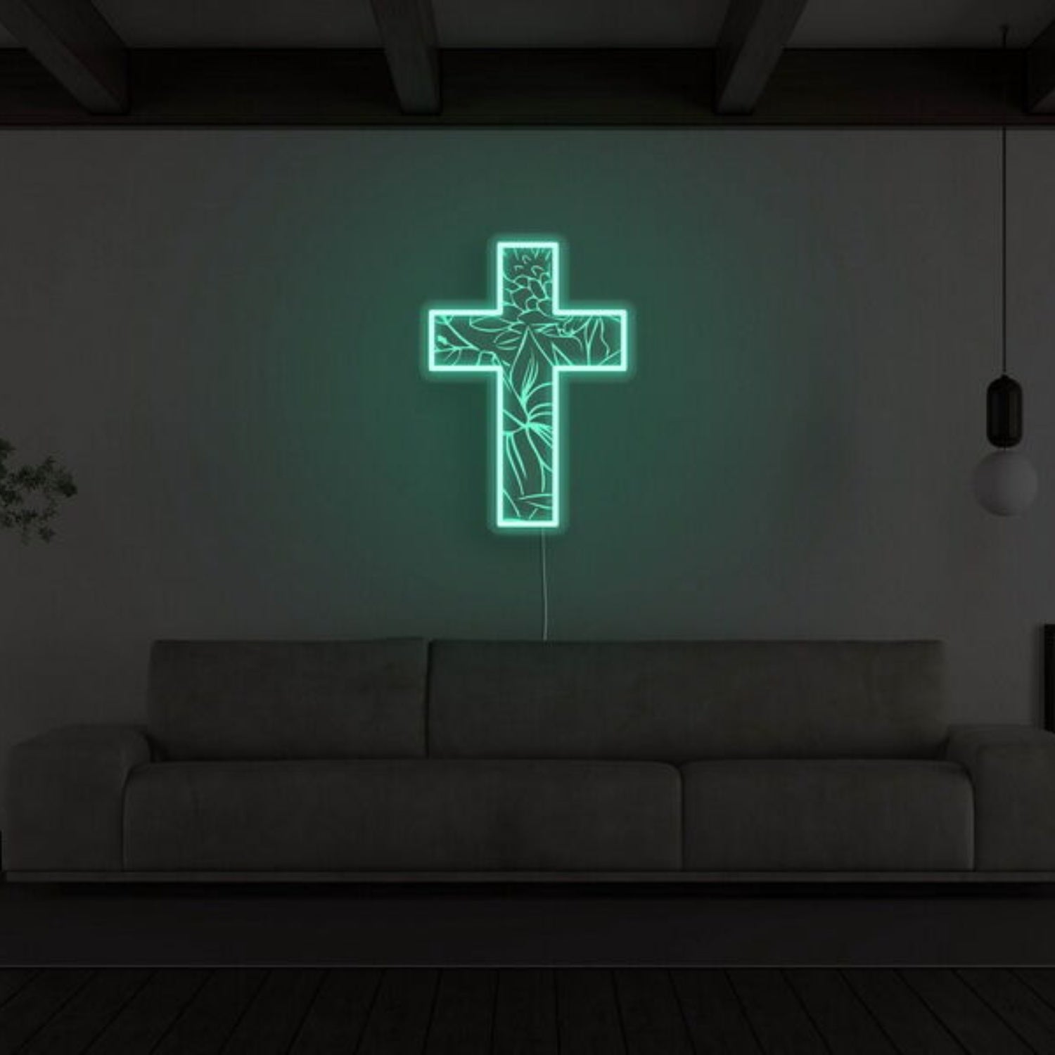 Crucifix Neon Sign For Religious And Spiritual Decor | Shineneon