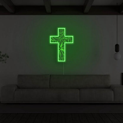 Crucifix Neon Sign For Religious And Spiritual Decor | Shineneon