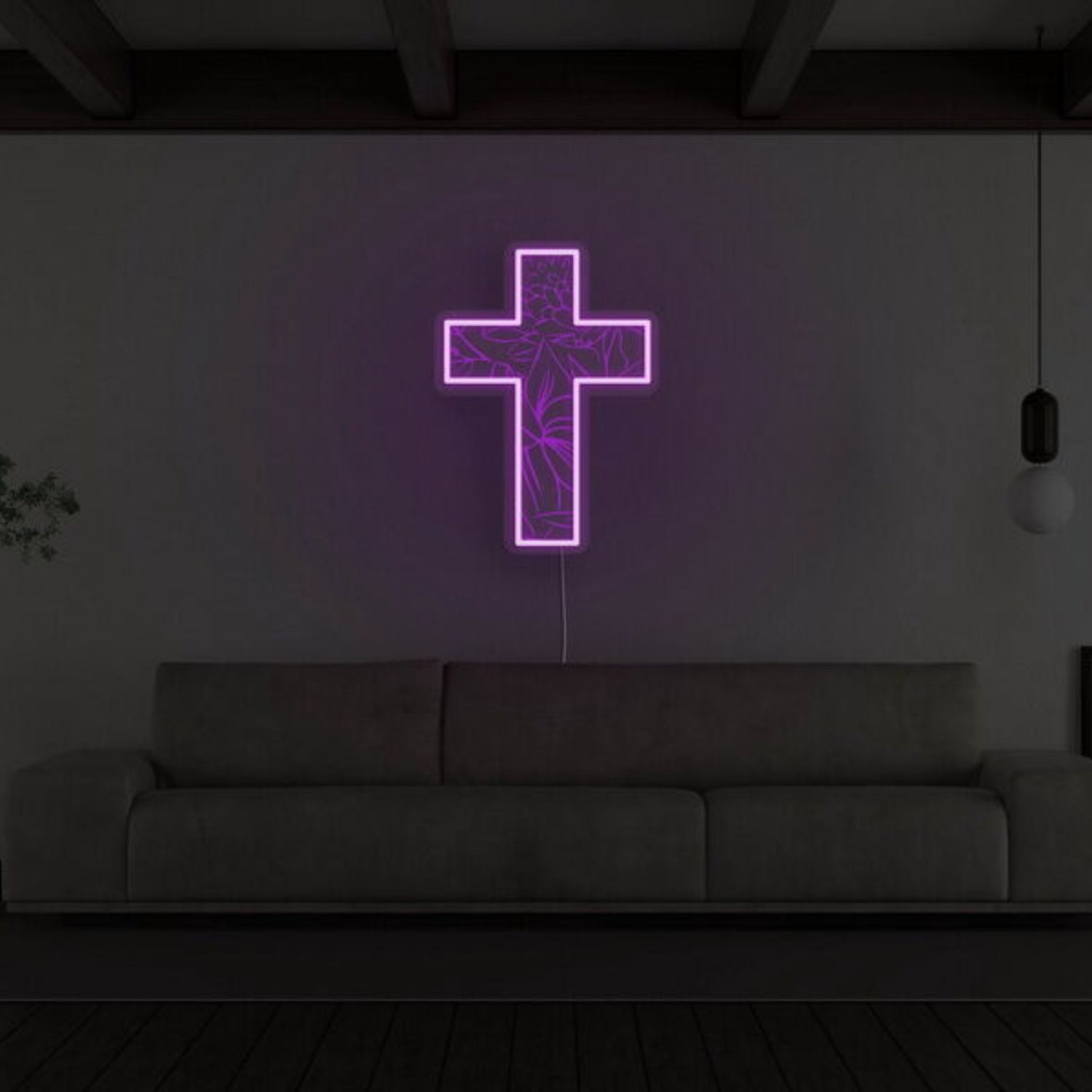 Crucifix Neon Sign For Religious And Spiritual Decor | Shineneon