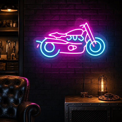 Cruiser Motorcycle LED Neon Sign Man Cave Neon Sign - Shineneon