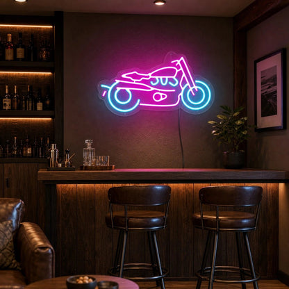 Cruiser Motorcycle LED Neon Sign Man Cave Neon Sign - Shineneon