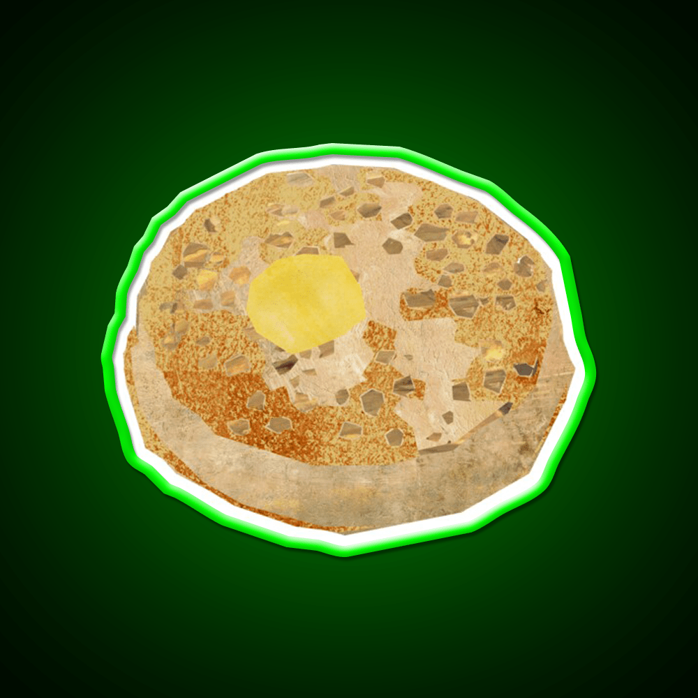 Crumpet Snack Food Led Neon Sign Rgb Color - Shineneon