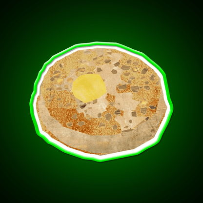 Crumpet Snack Food Led Neon Sign Rgb Color - Shineneon