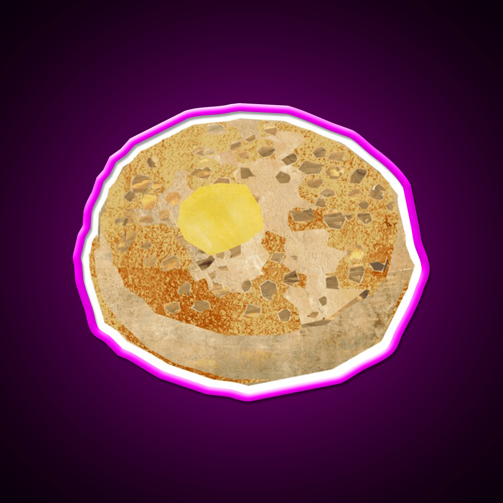 Crumpet Snack Food Led Neon Sign Rgb Color - Shineneon