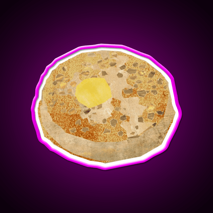 Crumpet Snack Food Led Neon Sign Rgb Color - Shineneon