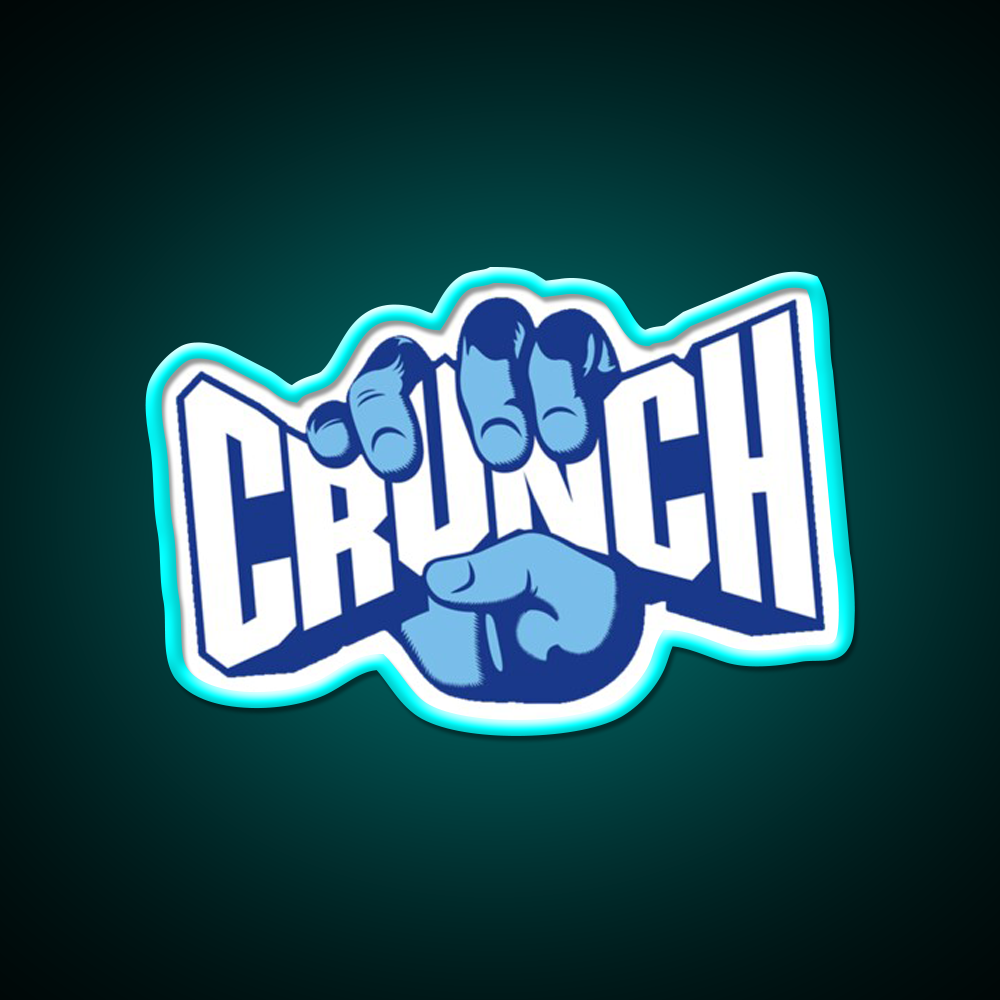 Crunch Fast Food Led Neon Sign For Burger Place Rgb Color