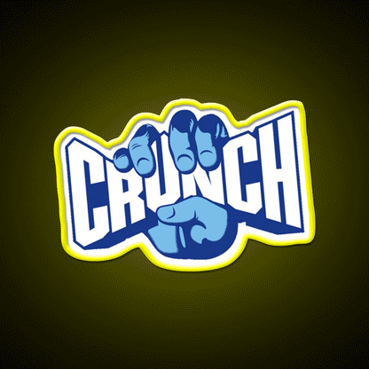Crunch Snack Food Led Neon Sign Rgb Color - Custom LED neon sign front view