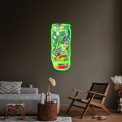 Crushed Arizona Tea Can Artwork Business Led Sign - LED neon sign view 9