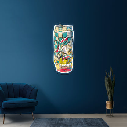 Crushed Arizona Tea Can Artwork Business Led Sign - LED neon sign view 8