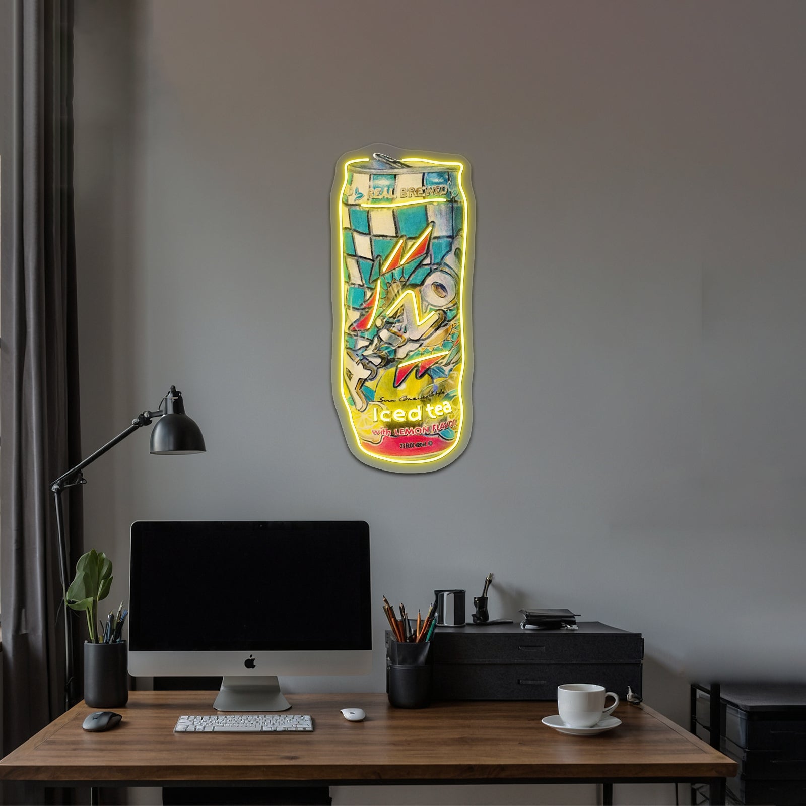 Crushed Arizona Tea Can Artwork Business Led Sign - LED neon sign view 7