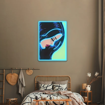 Crying Eyes Pop Artwork Business Led Sign