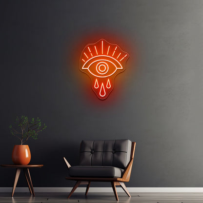 Crying Eye Large Neon Signs For Room - Shineneon