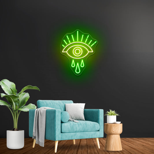 Crying Eye Large Neon Signs For Room