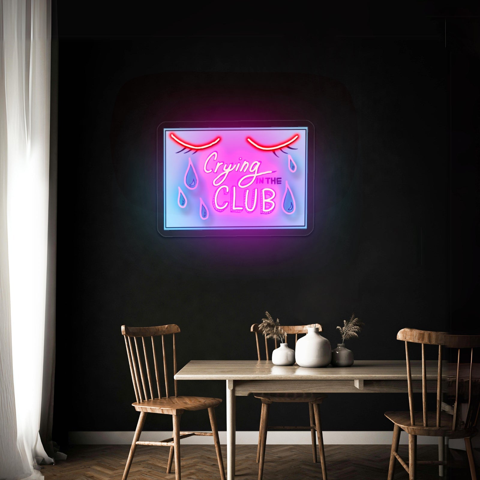 Crying In The Club Asthetic Neon Sign - Shineneon