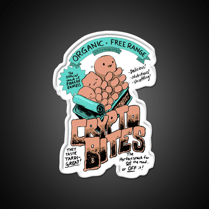 Crypto Bites Snack Food Led Neon Sign Rgb Color - Shineneon