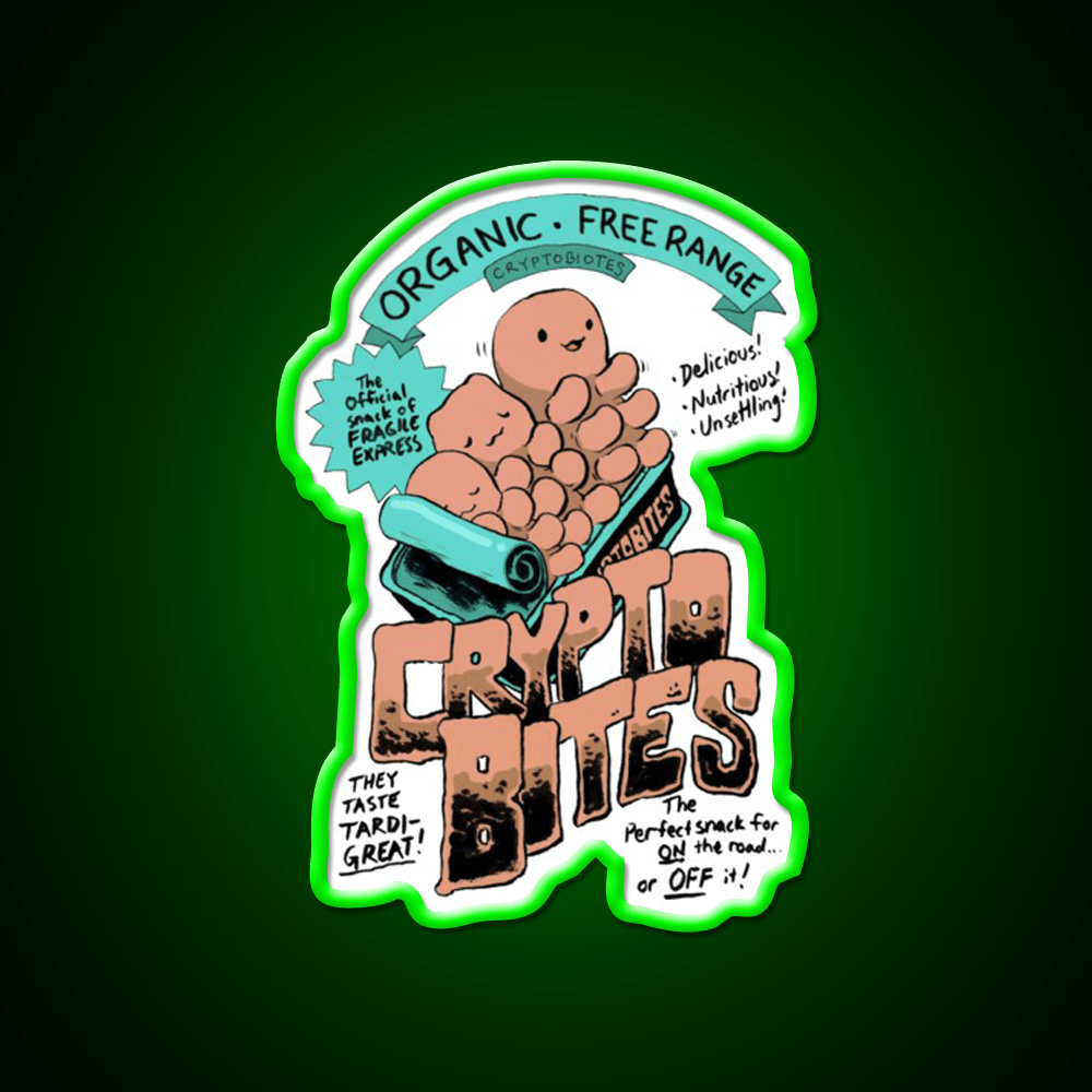 Crypto Bites Snack Food Led Neon Sign Rgb Color - Shineneon