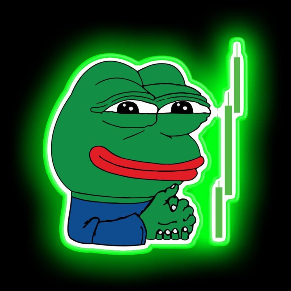 Crypto Frog Meme Sell Signal Neon Sign - Shineneon