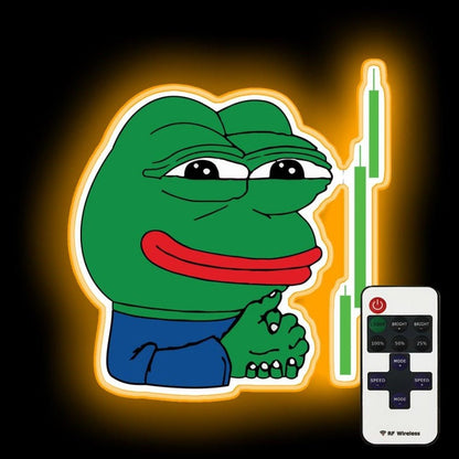 Crypto Frog Meme Sell Signal Neon Sign - Shineneon
