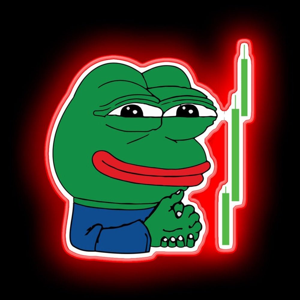 Crypto Frog Meme Sell Signal Neon Sign - Shineneon