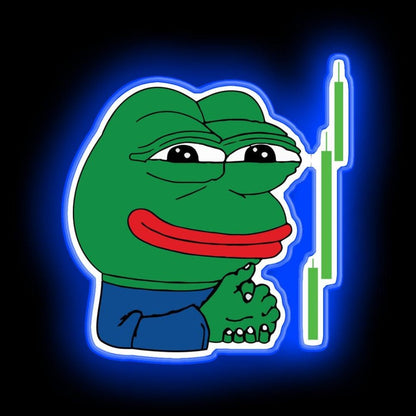 Crypto Frog Meme Sell Signal Neon Sign - Shineneon