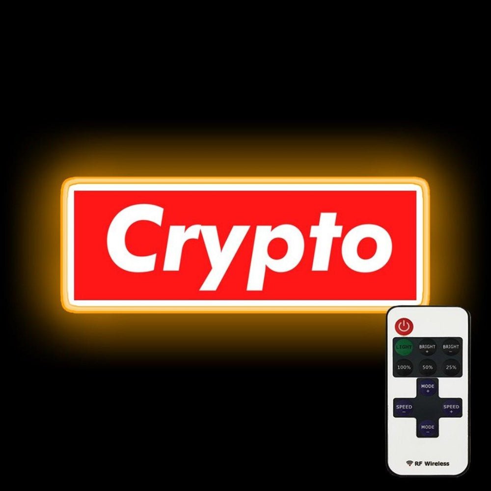 Crypto Neon Sign Bar Wall Decor - Shineneon